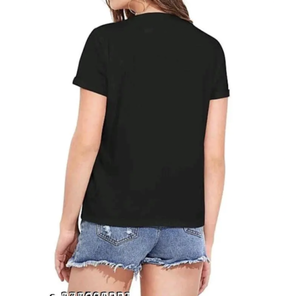 PREMIUM QUALITY TYPOGRAPHIC UNISEX BLACK COLOR TSHIRT - Image 2